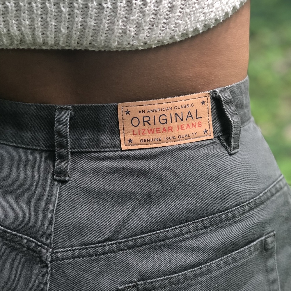 Liz Claiborne Classic Fit Jeans High Waist Olive